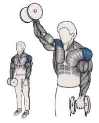 Exercices de musculation pour les épaules Élévation antérieure