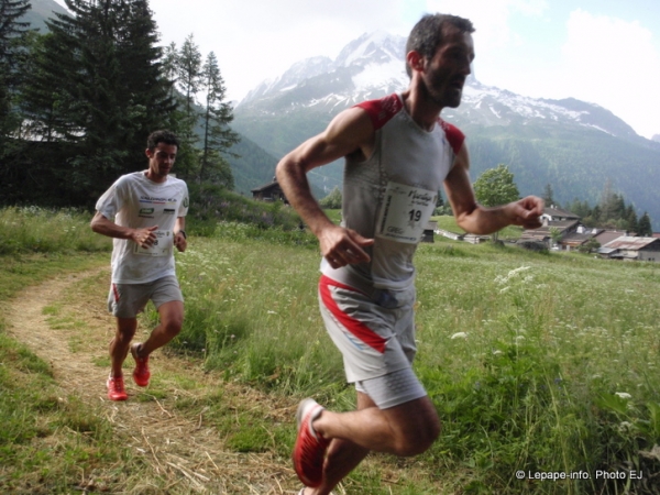 Marathon du Mont Blanc 2012 - Greg Vollet et Kilian Jornet