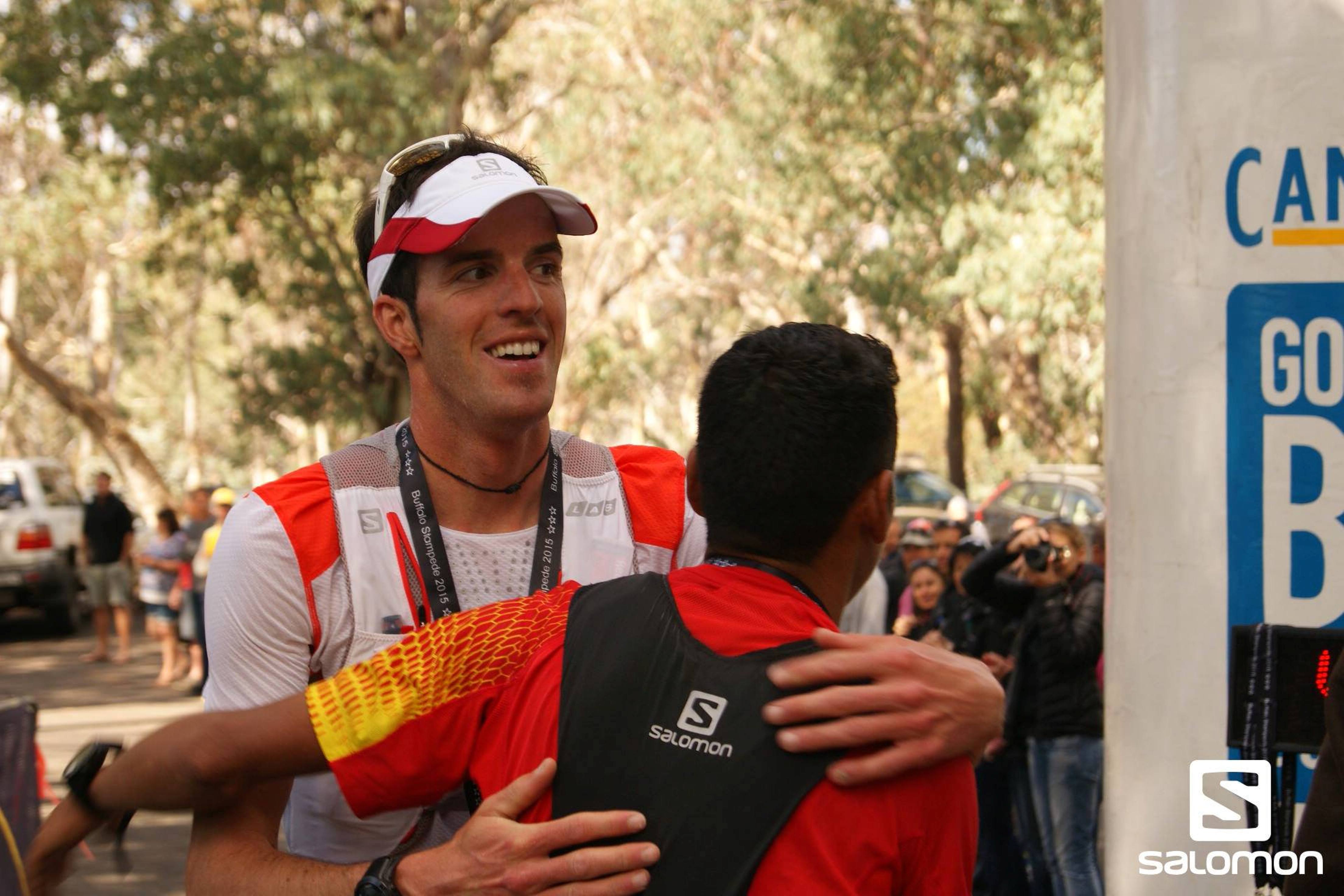 Michel Lanne arrivée du Buffalo Stampede Skymarathon