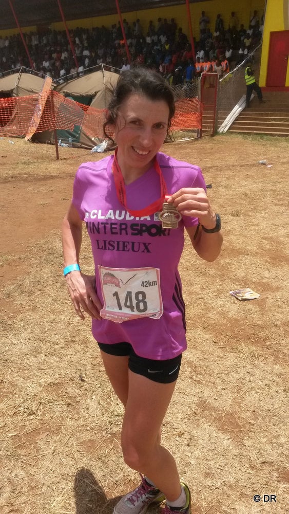 Claudia Cruchaudet Marathon Kilimanjaro 2015