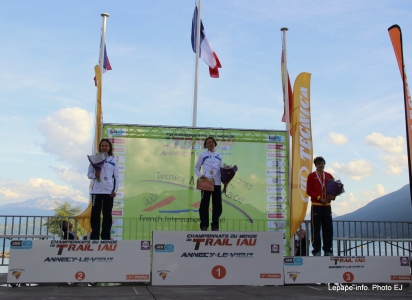 Championnats du monde de trail Annecy 2015 podium femmes