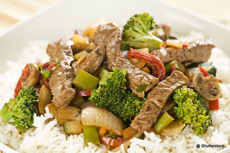 wok riz boeuf