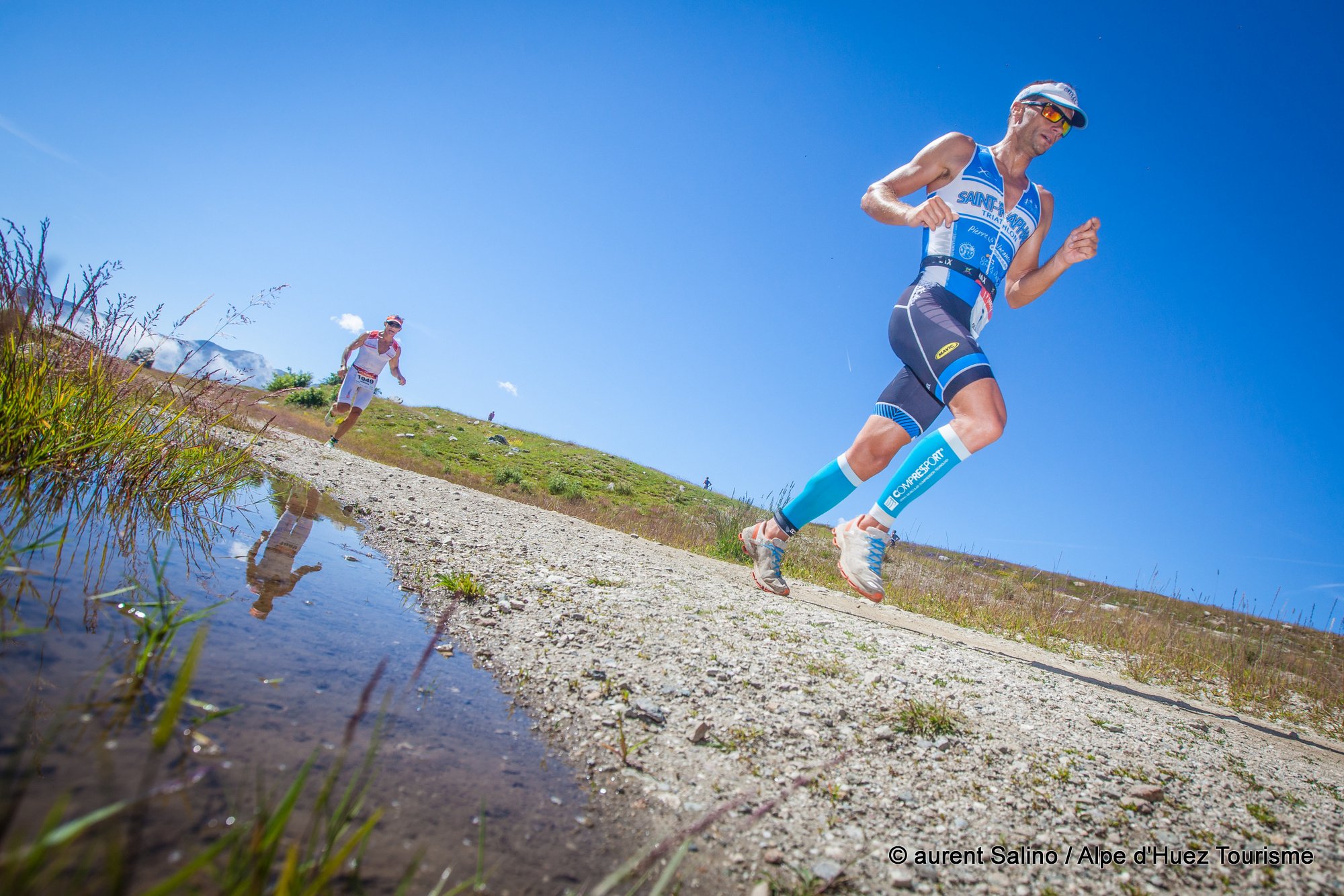 Triathlon EDF de l'Alpe d'Huez 2014 course à pied