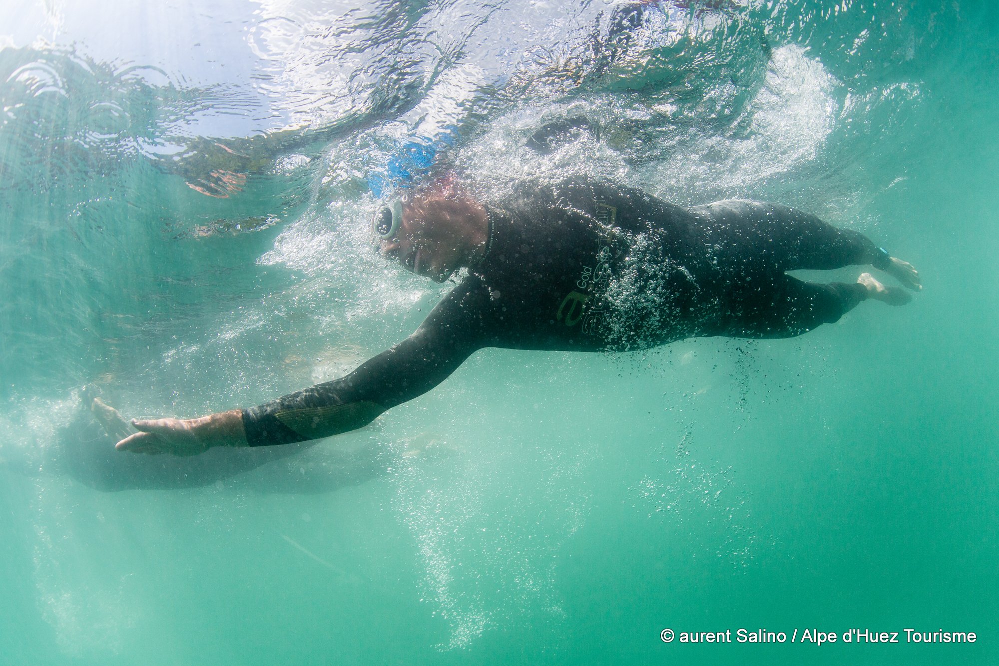 Triathlon EDF de l'Alpe d'Huez 2014 natation