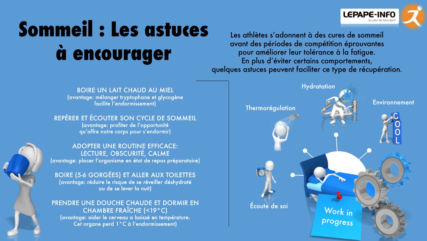 Infographie-Sommeil Les astuces a encourager