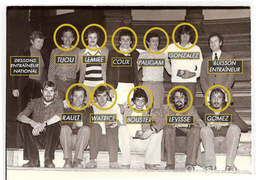 Equipe de france de cross country 1978 Championne du monde à Glasgow