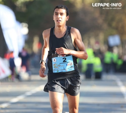 Hassan Chahdi a terminé 3e des 20 km de Paris.