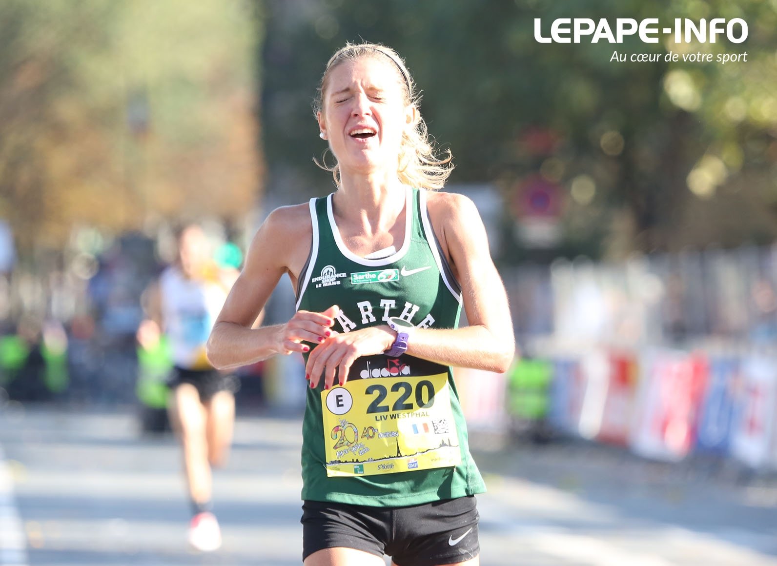 Liv Westphal lors des 20 km de Paris.