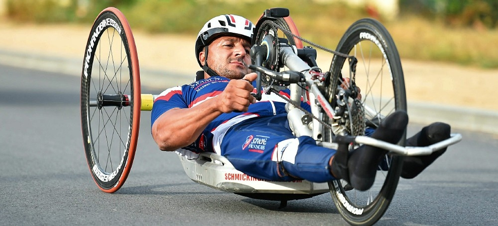 Riadh Tarsim est un athlète handbike.