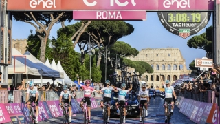 L'arrivée du Giro 2018 à Rome (crédit photo Giroditalia).