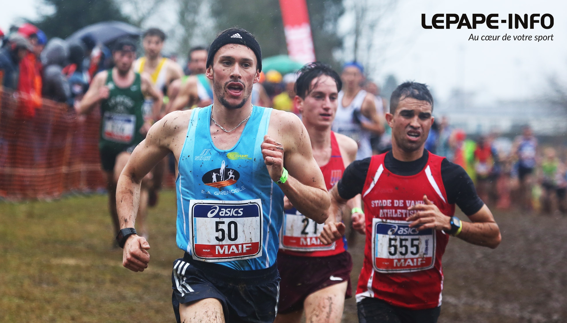 Dorian Coninx lors des Championnats de France de cross 2018 (crédit photo Romain Donneux).